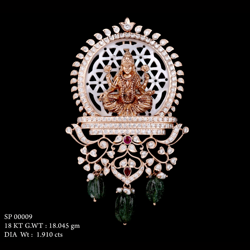 Kimtee Jewellers - God Laxmi Chakra Pendant